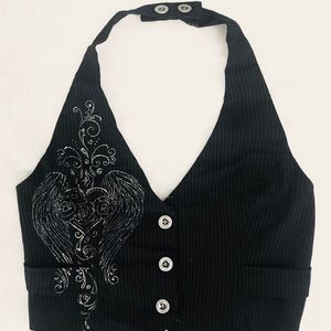 Juniors black vest